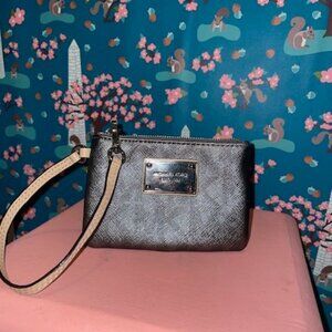 Michael Kors Gunmetal Wristlet